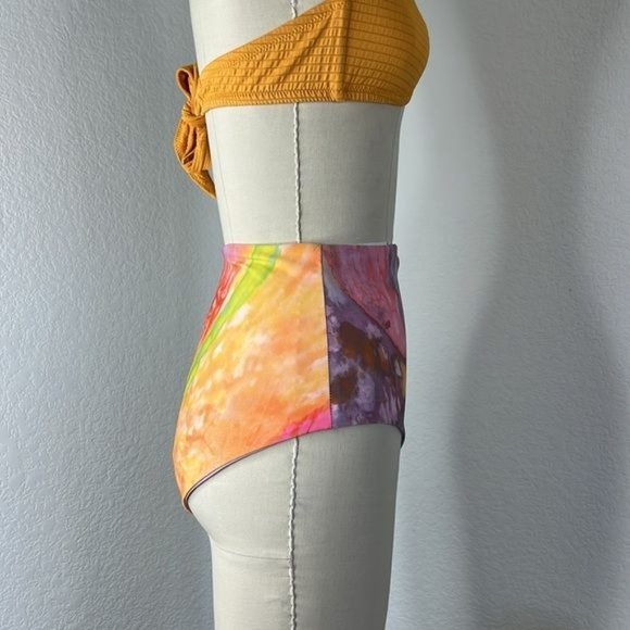 MARA HOFFMAN + NET SUSTAIN Lydia Tie Dyed Recycled Bikini Briefs - Picture 6 of 10